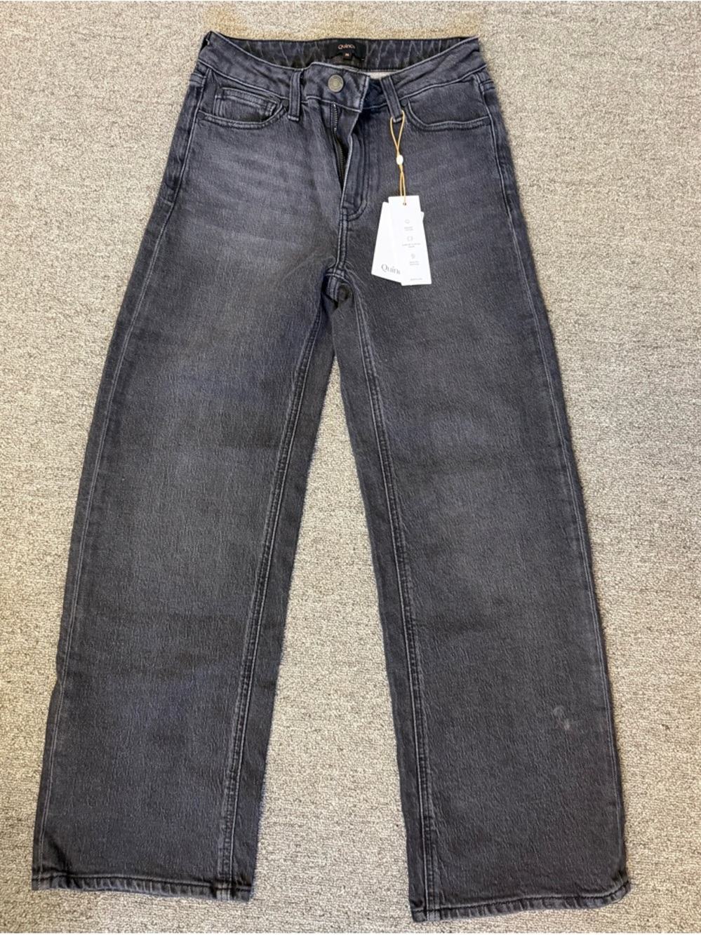 Quince Women's Boot Cut Jeans - Washed Black
